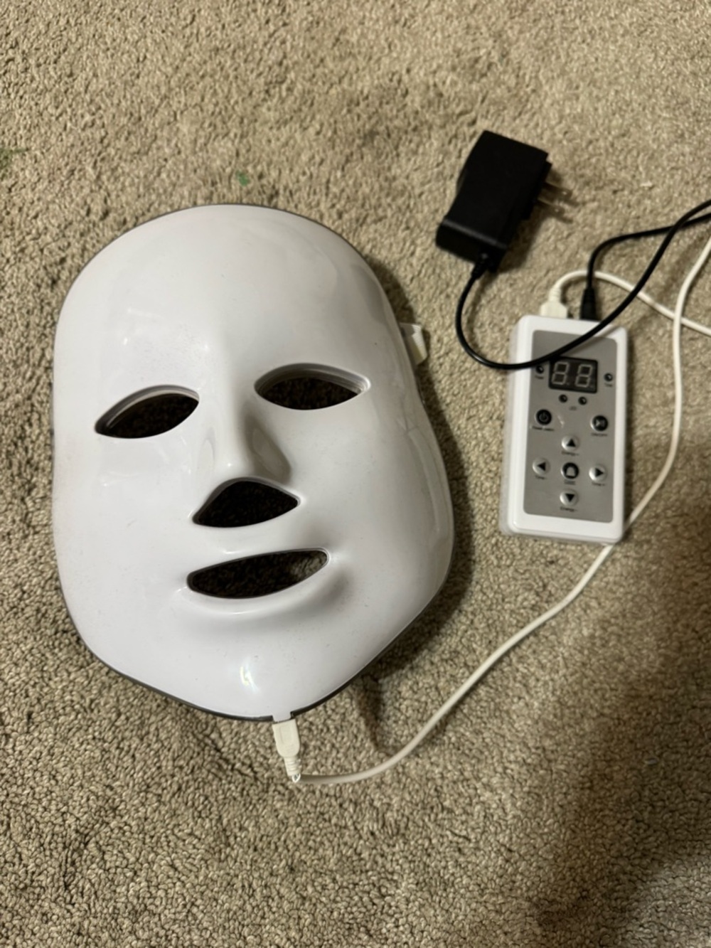 LED Therapy Light Mask - White